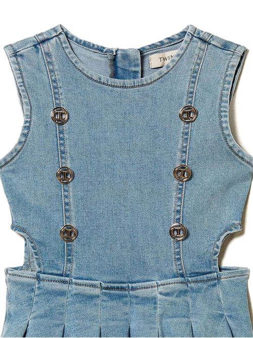 Abito bambina in denim TWINSET Kids | 251GJ254211457